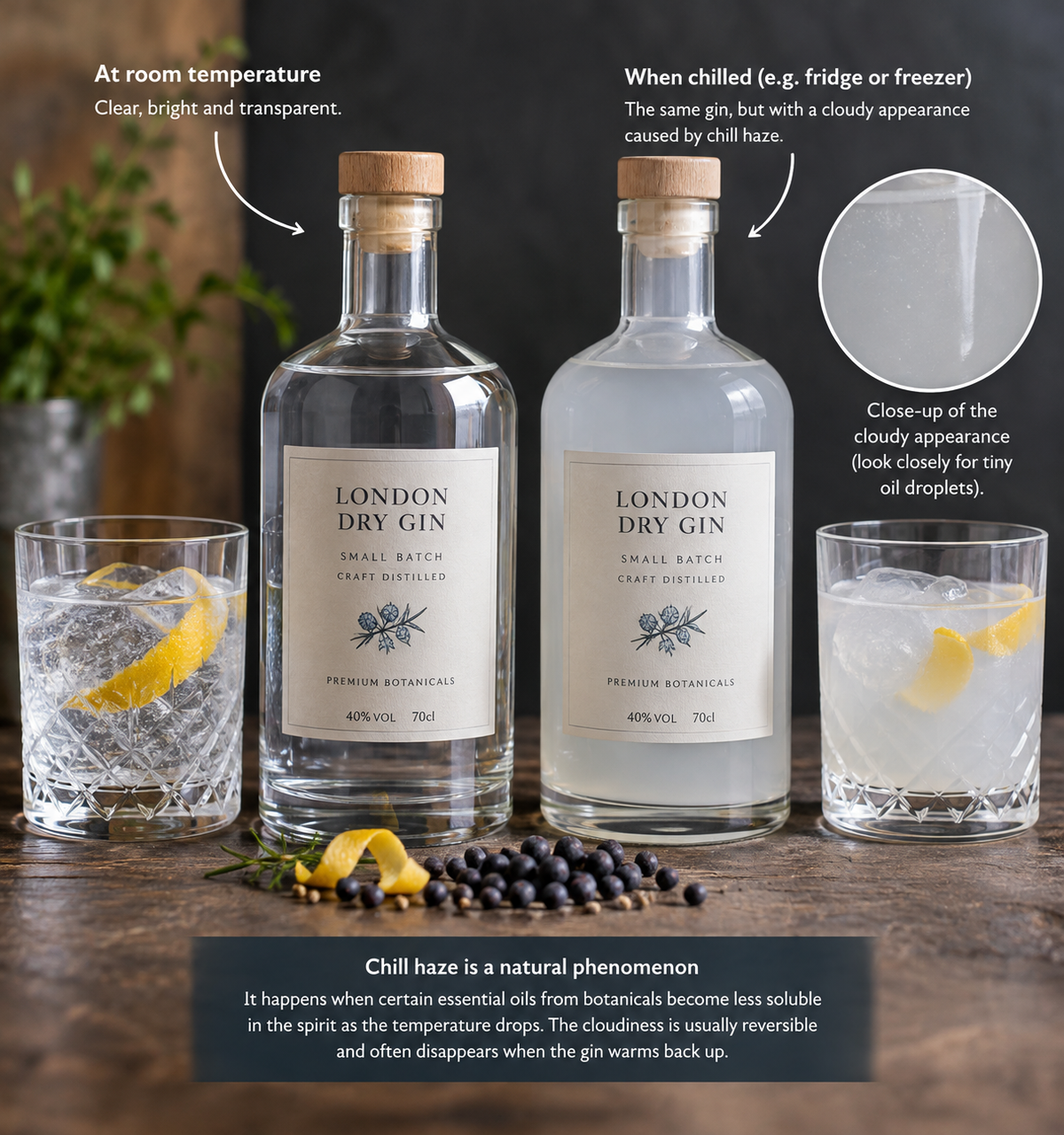 Gin Clarity Clear vs Chilled