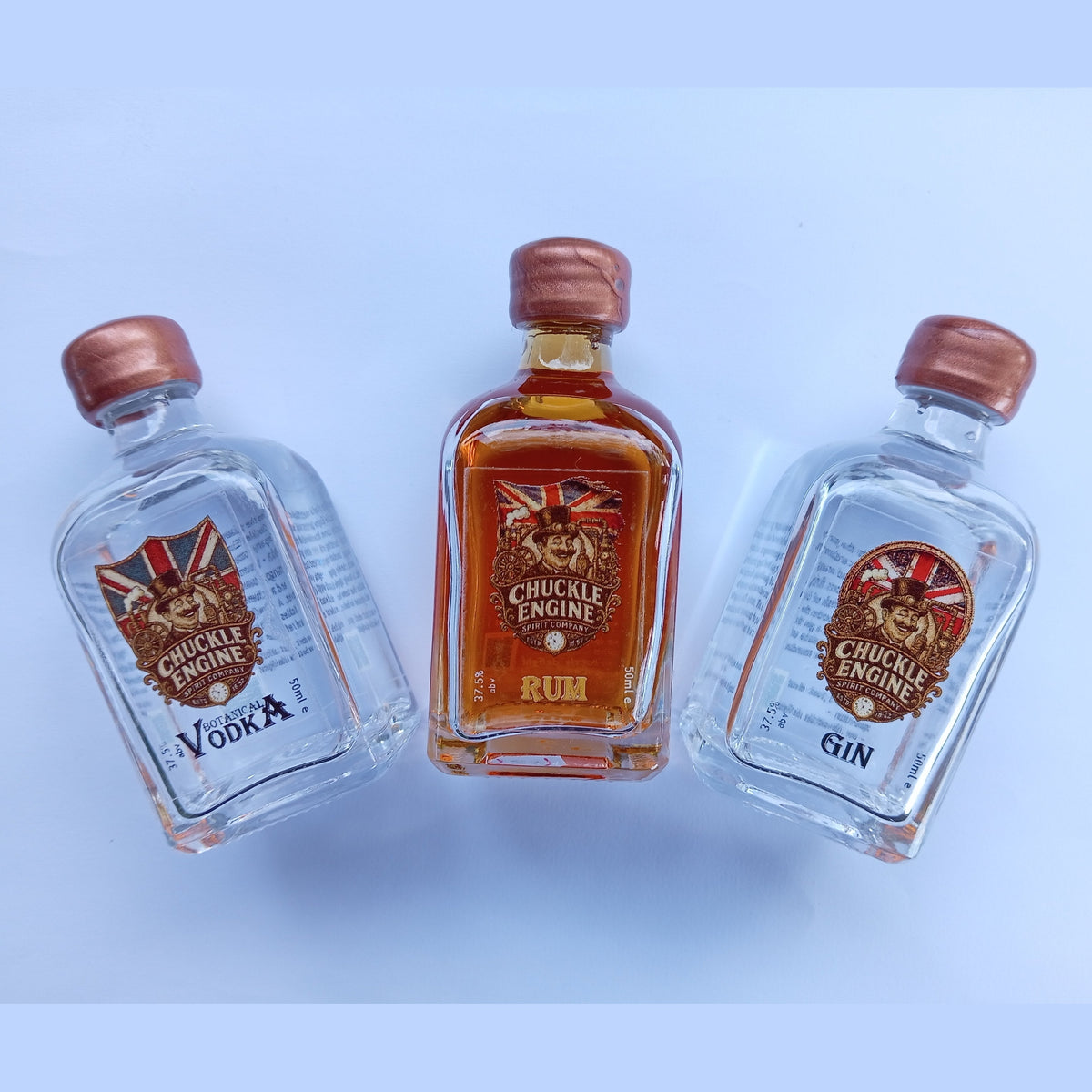 Chuckle Engine Spirit Company Gift Bag – Miniature Gin, Rum and Vodka Gift Set