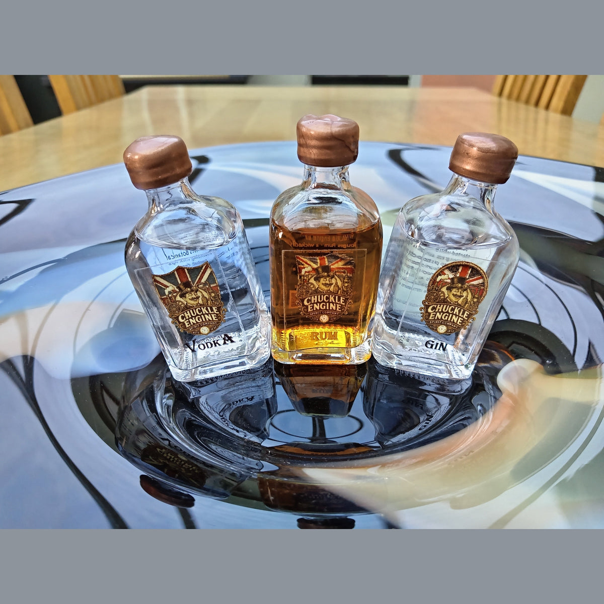 Chuckle Engine Spirit Company Gift Bag – Miniature Gin, Rum and Vodka Gift Set