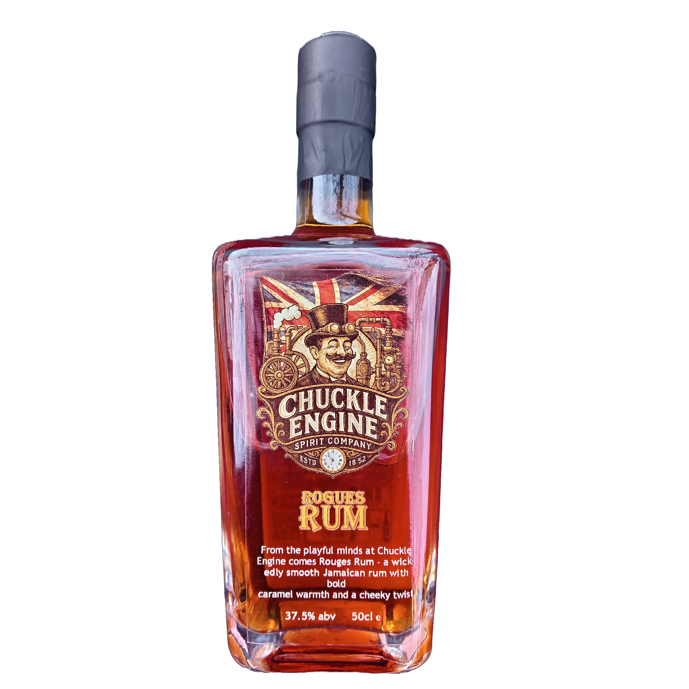 Chuckle Engine Rogues Rum 500ml bottle – Caribbean Jamaican dark rum